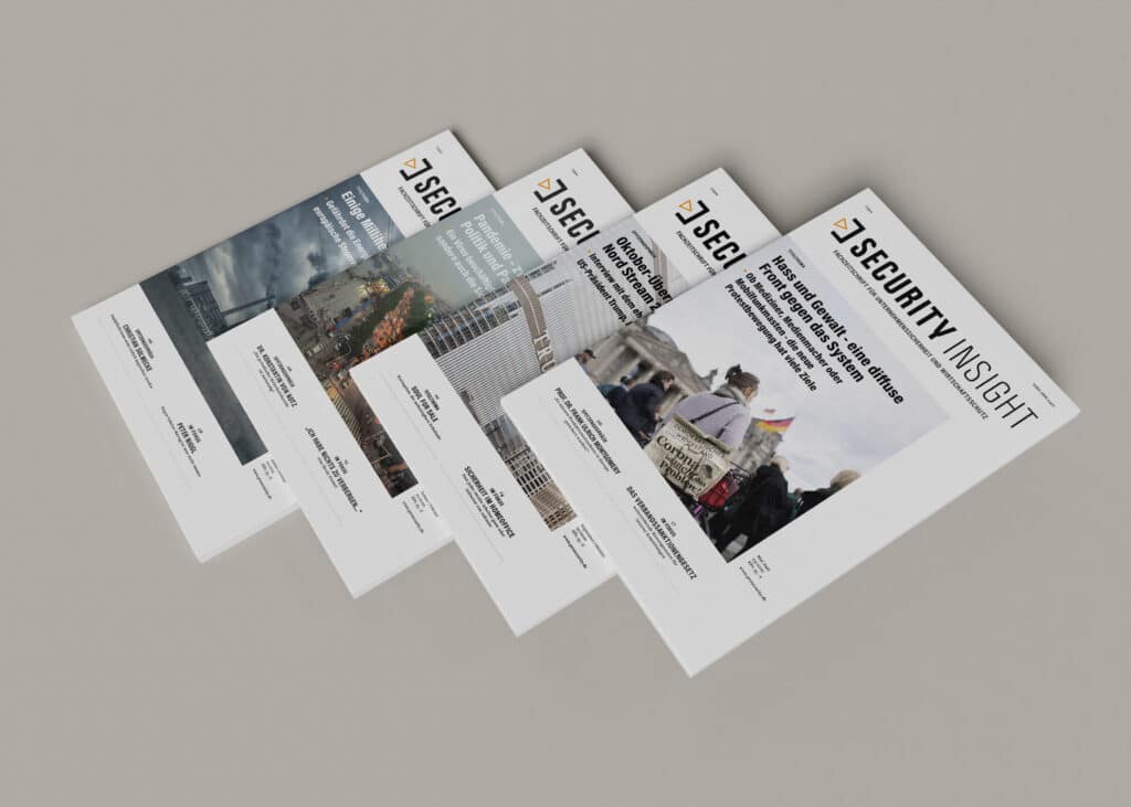 Verschiedene Ausgaben des Magazins Security Insight